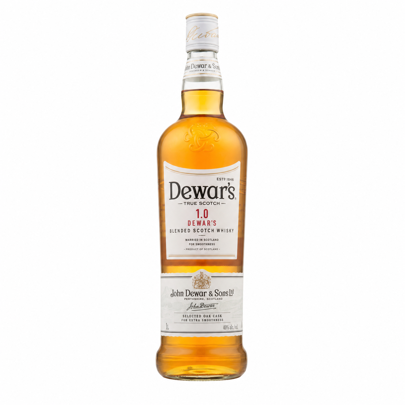 Dewar's White Label Blended Scotch Whisky 1L