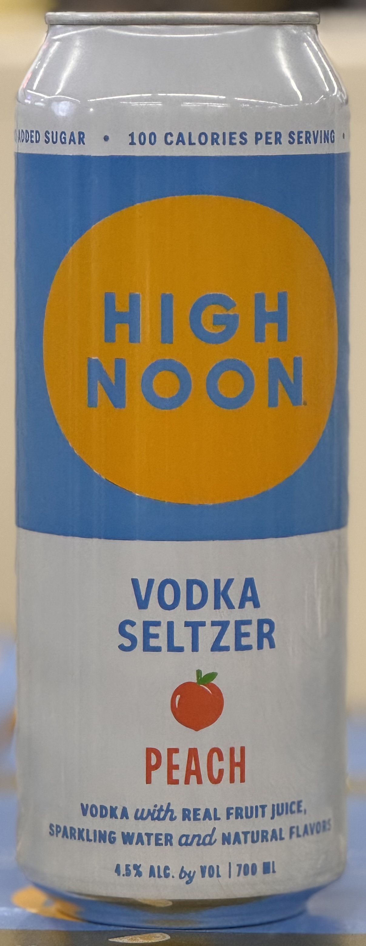 High Noon Peach Vodka Seltzer Tall Boy 700ml