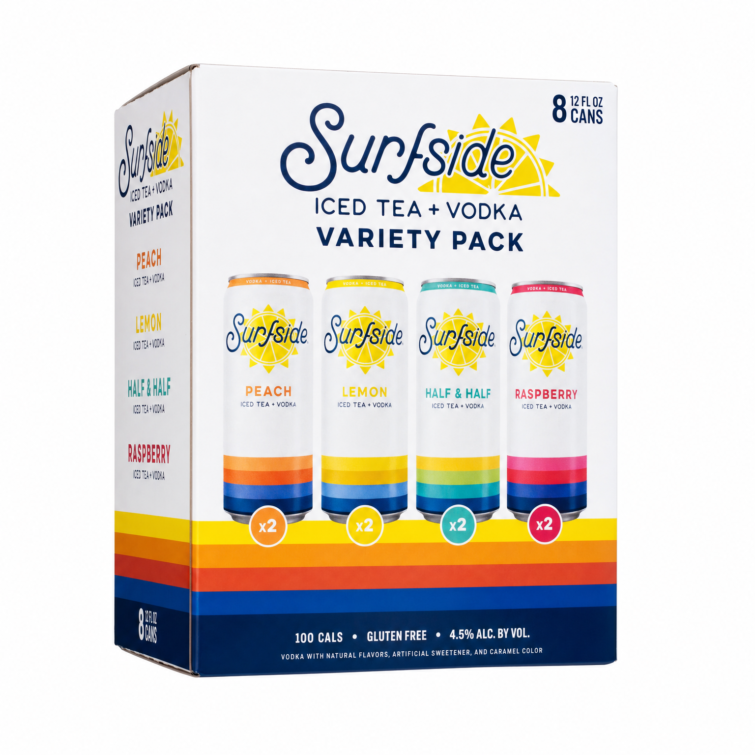 Surfside Iced Tea Vodka Variety Pack 8 Pack 12oz Cans