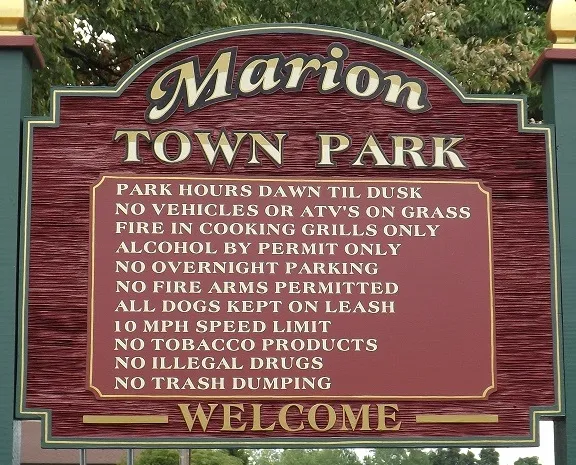 Marion Town Park Rules