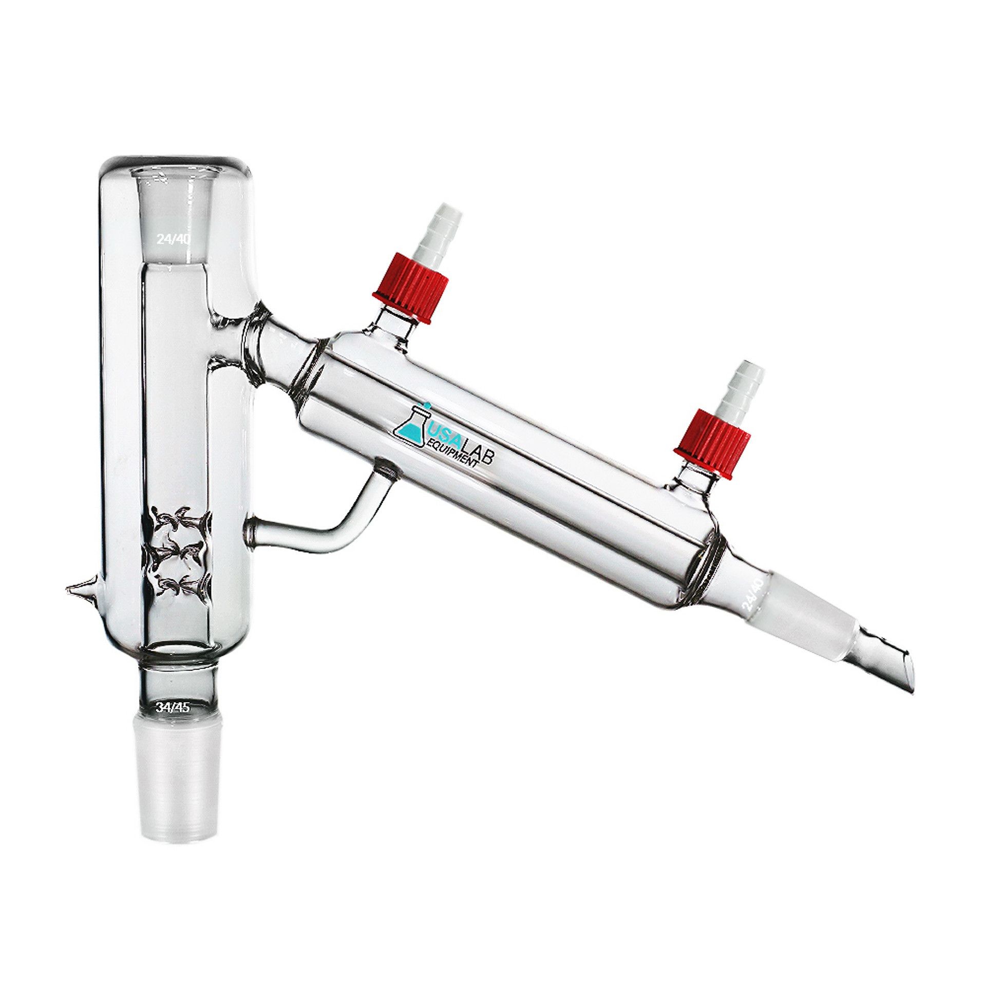 USA Lab 34/45 60° 5000mL / 5L Short Path Vacuum Jacketed Distillation Head V-2 GL-18