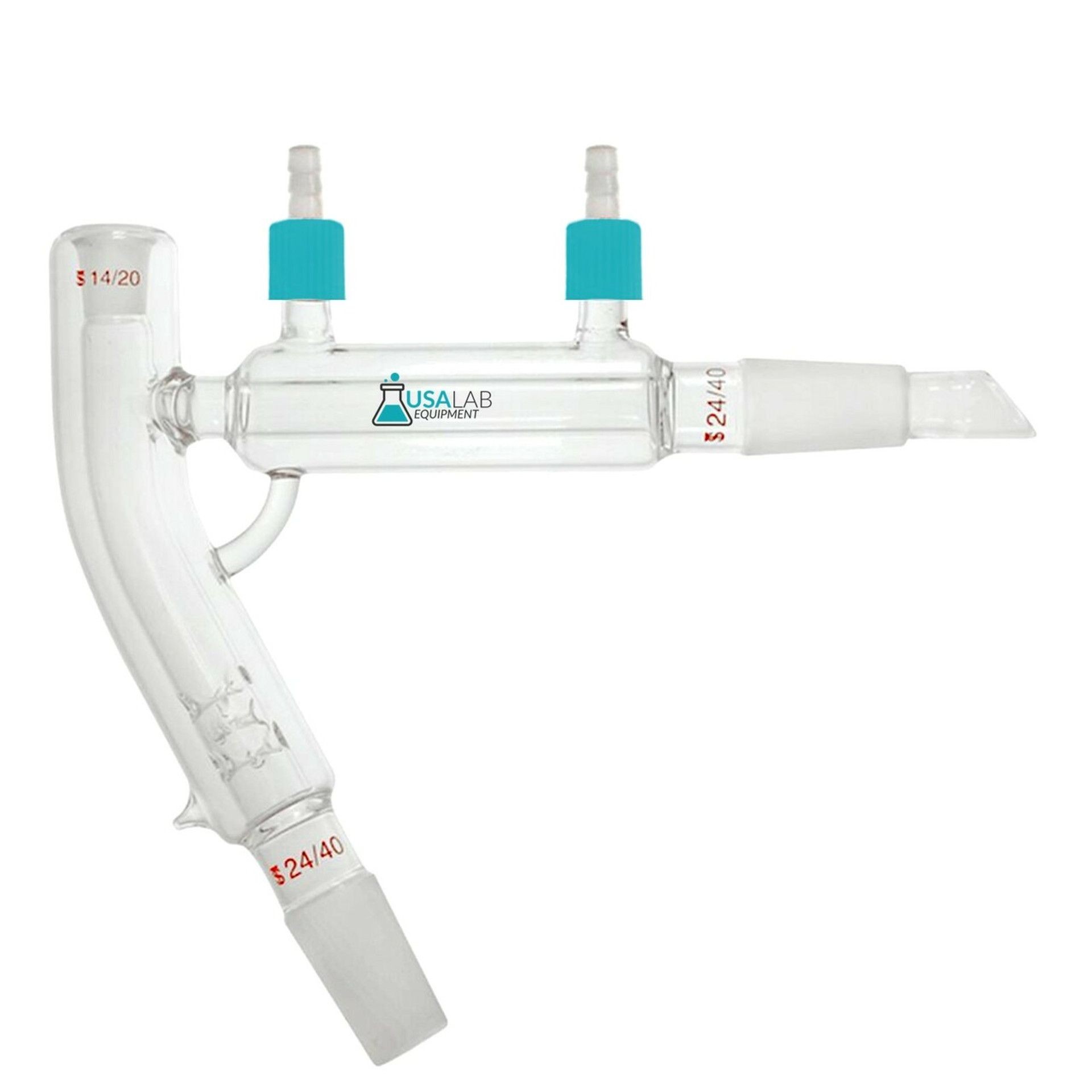 USA Lab 24/40 60° 2000mL / 2L Short Path Vacuum Jacketed Distillation Head GL-14