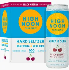 High Noon Black Cherry Vodka & Soda 355ml