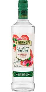 Smirnoff Strawberry Rose Zero Sugar 750ml