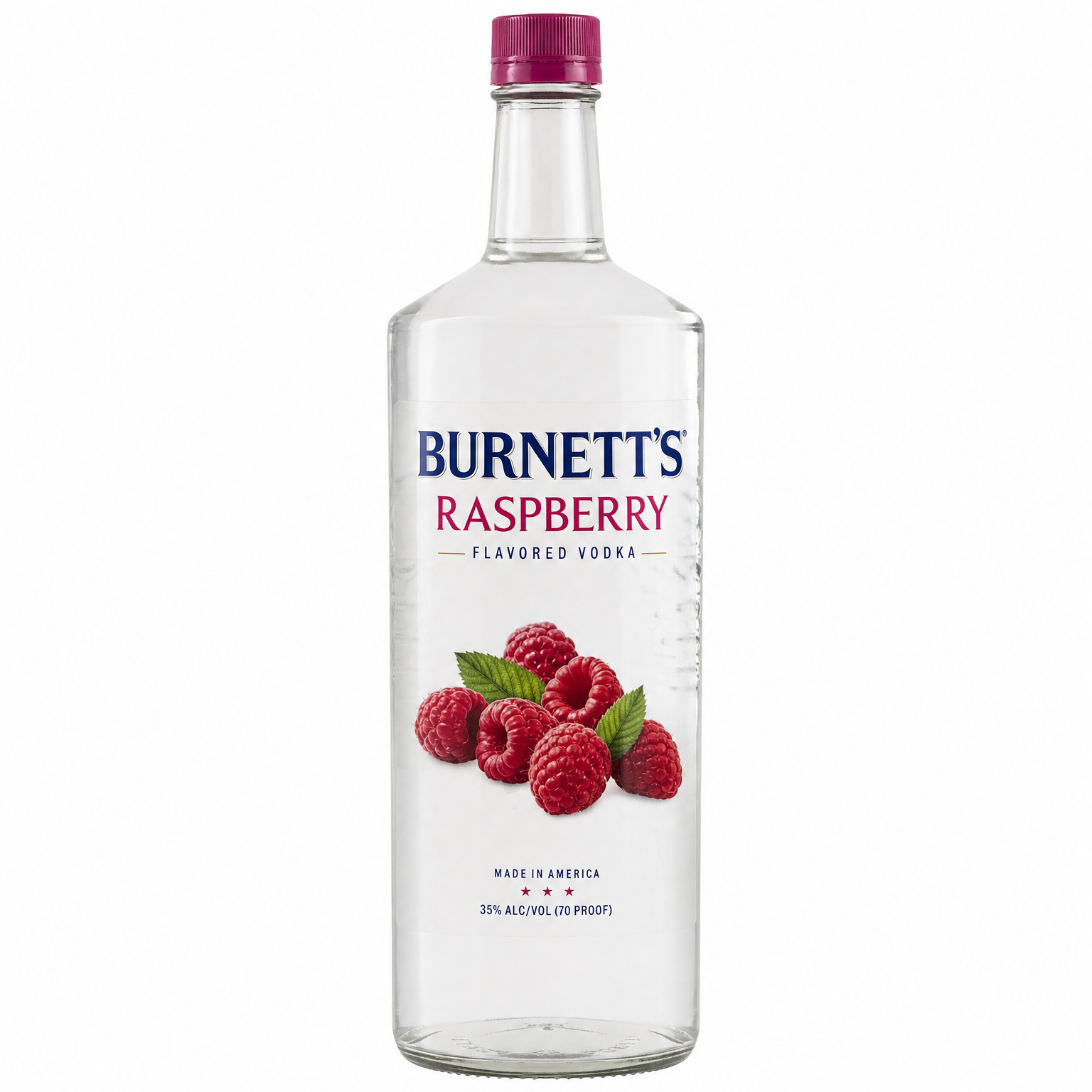 Burnett's Raspberry Flavored Vodka 1L