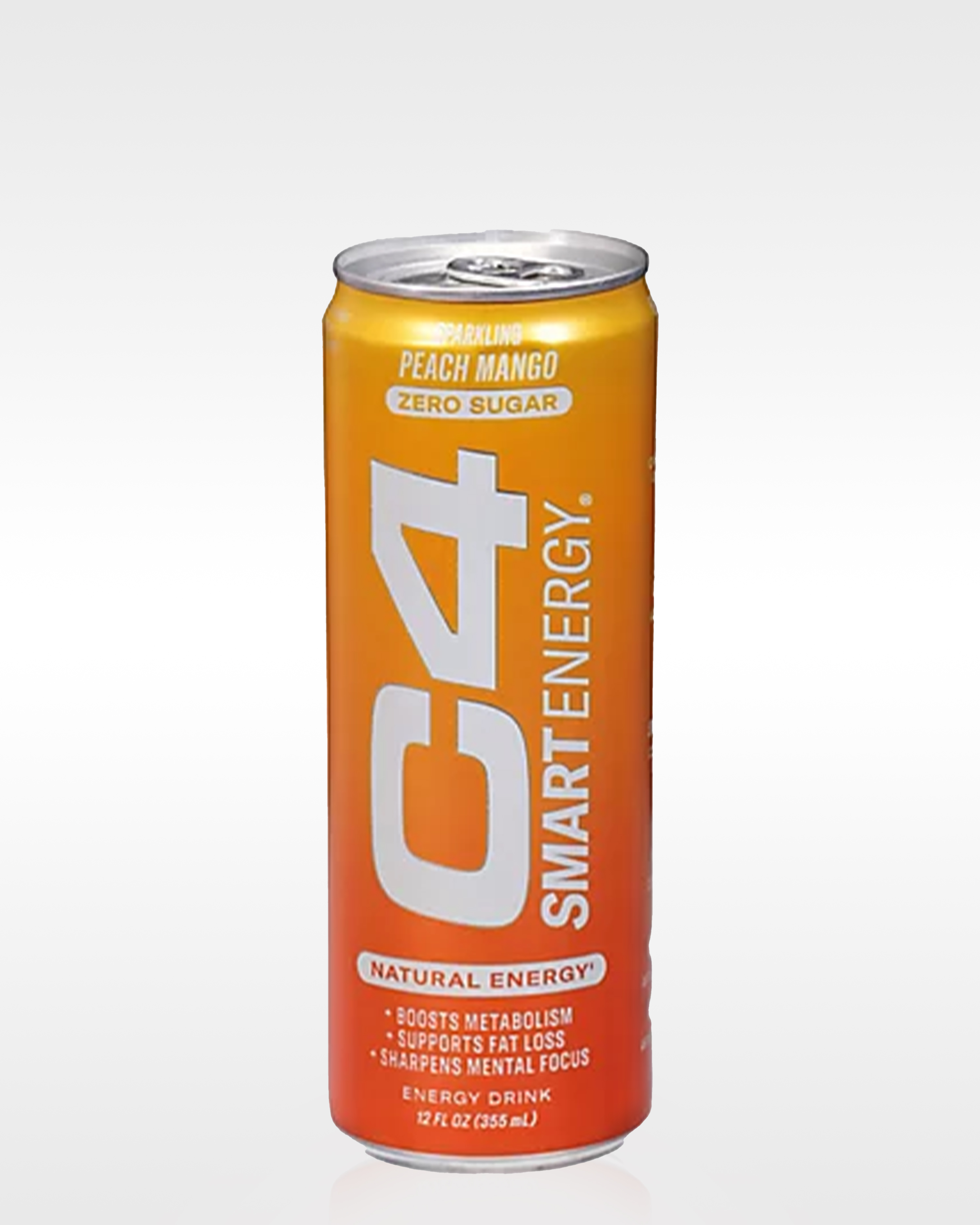 C4 Smart Energy Zero Sugar 12 Oz - Peach Mango