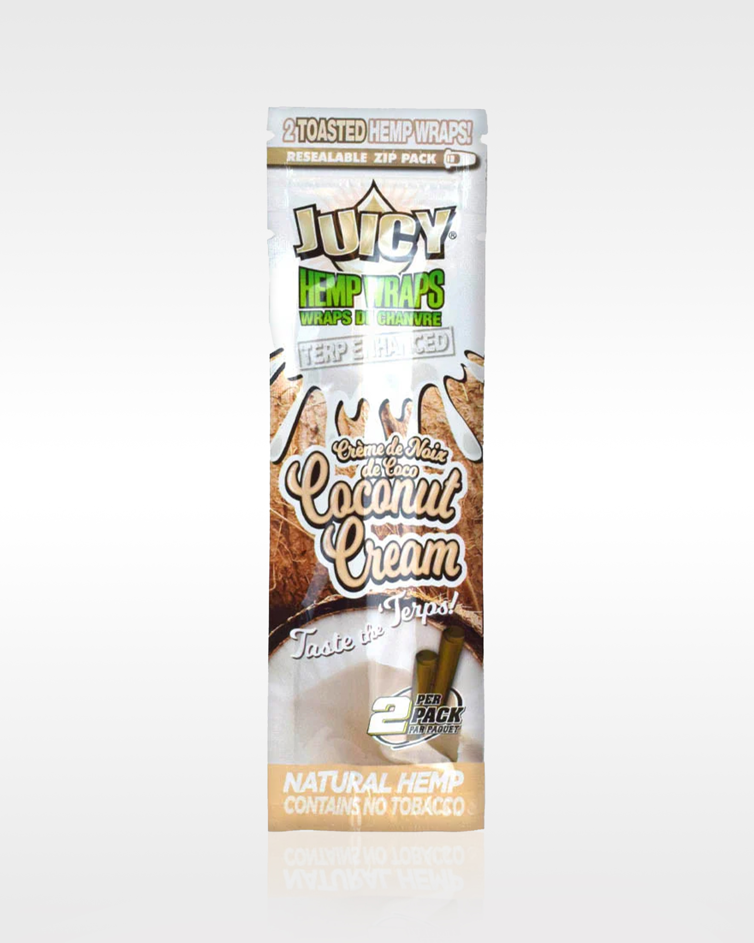 Juicy Hemp Wraps (2pk) - Coconut Cream