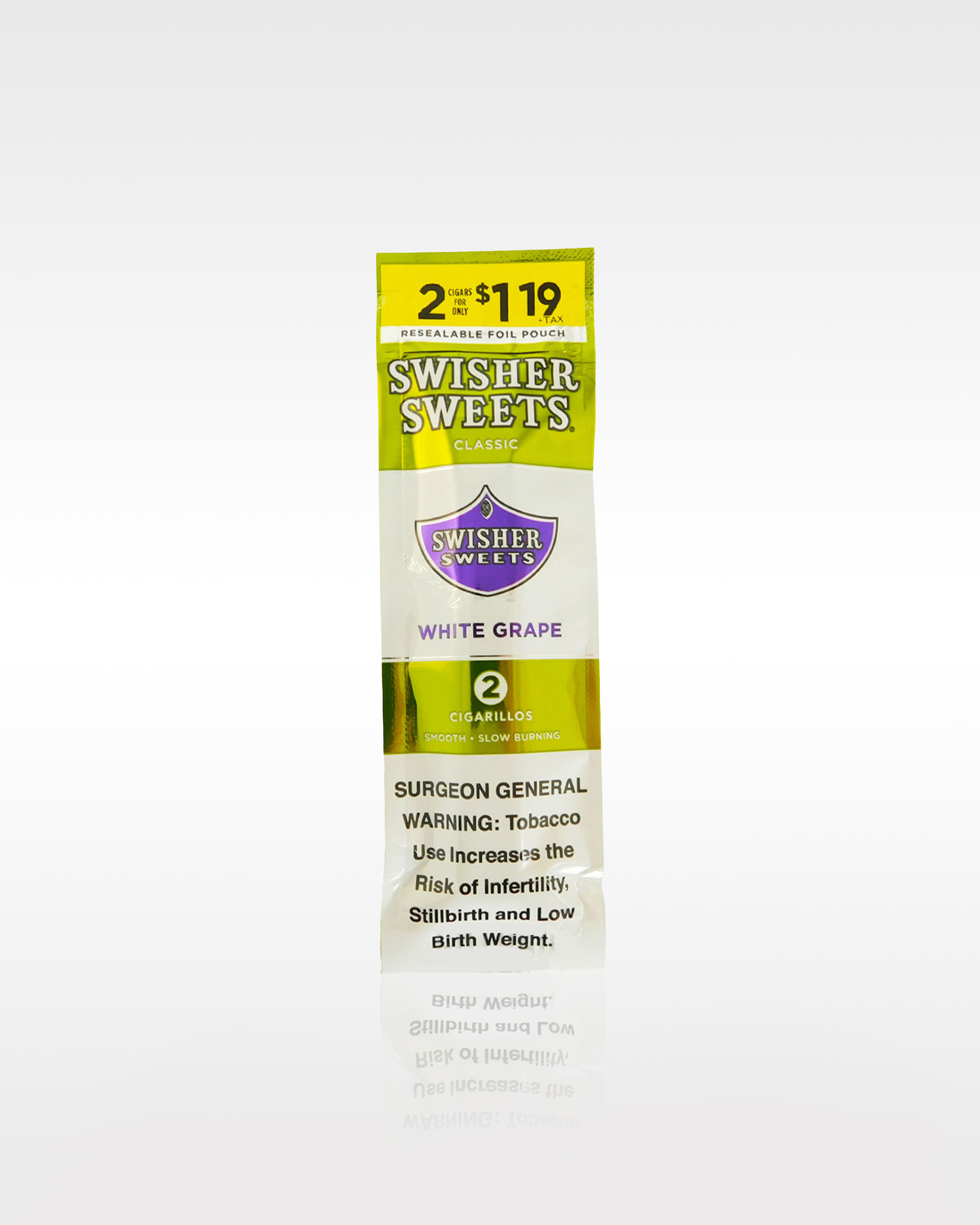 Swisher PP (2 PK) - White Grape