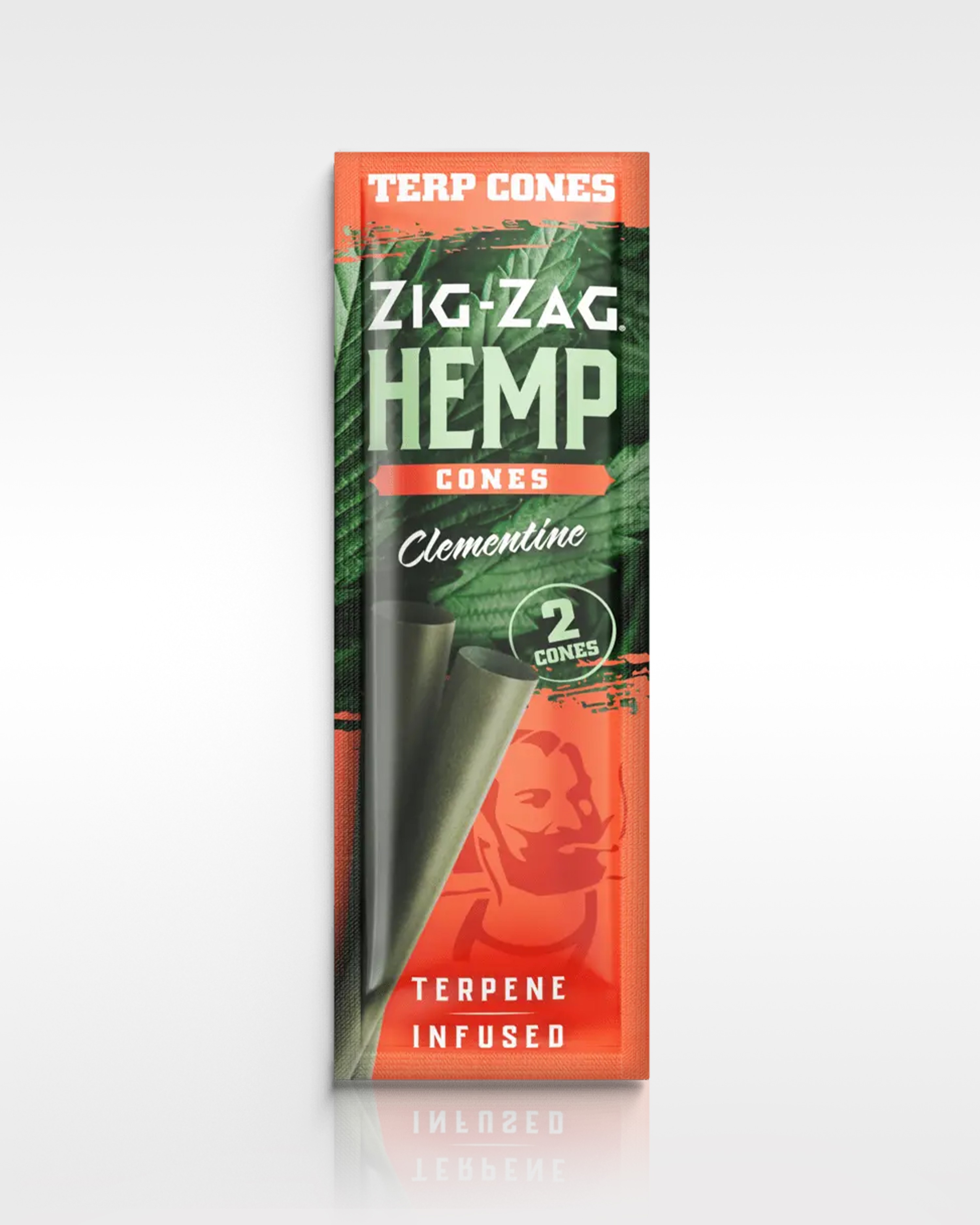 Zig Zag Hemp Cones (2 pk) - Clementine