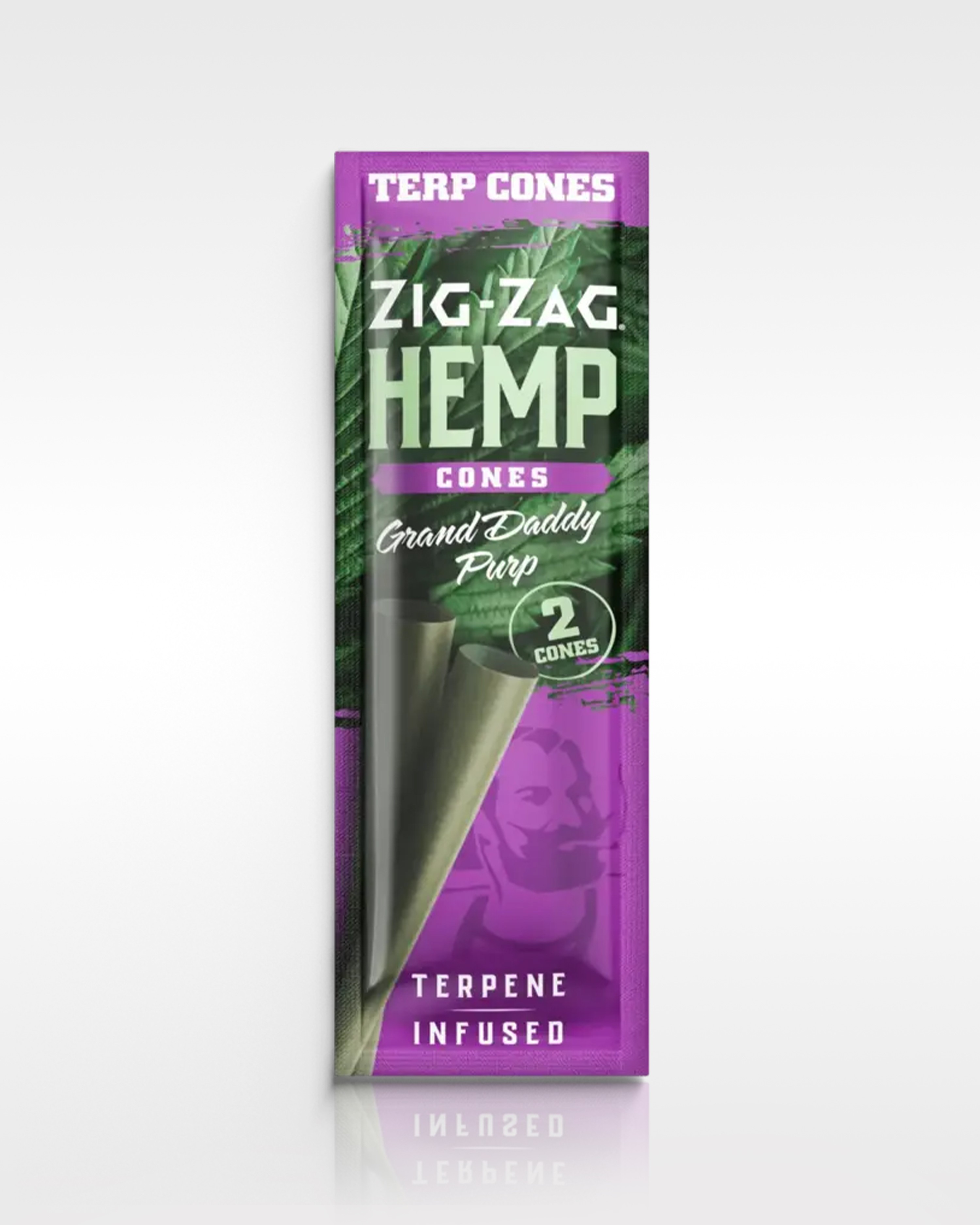 Zig Zag Hemp Cones (2 pk) - Grand Daddy Purp