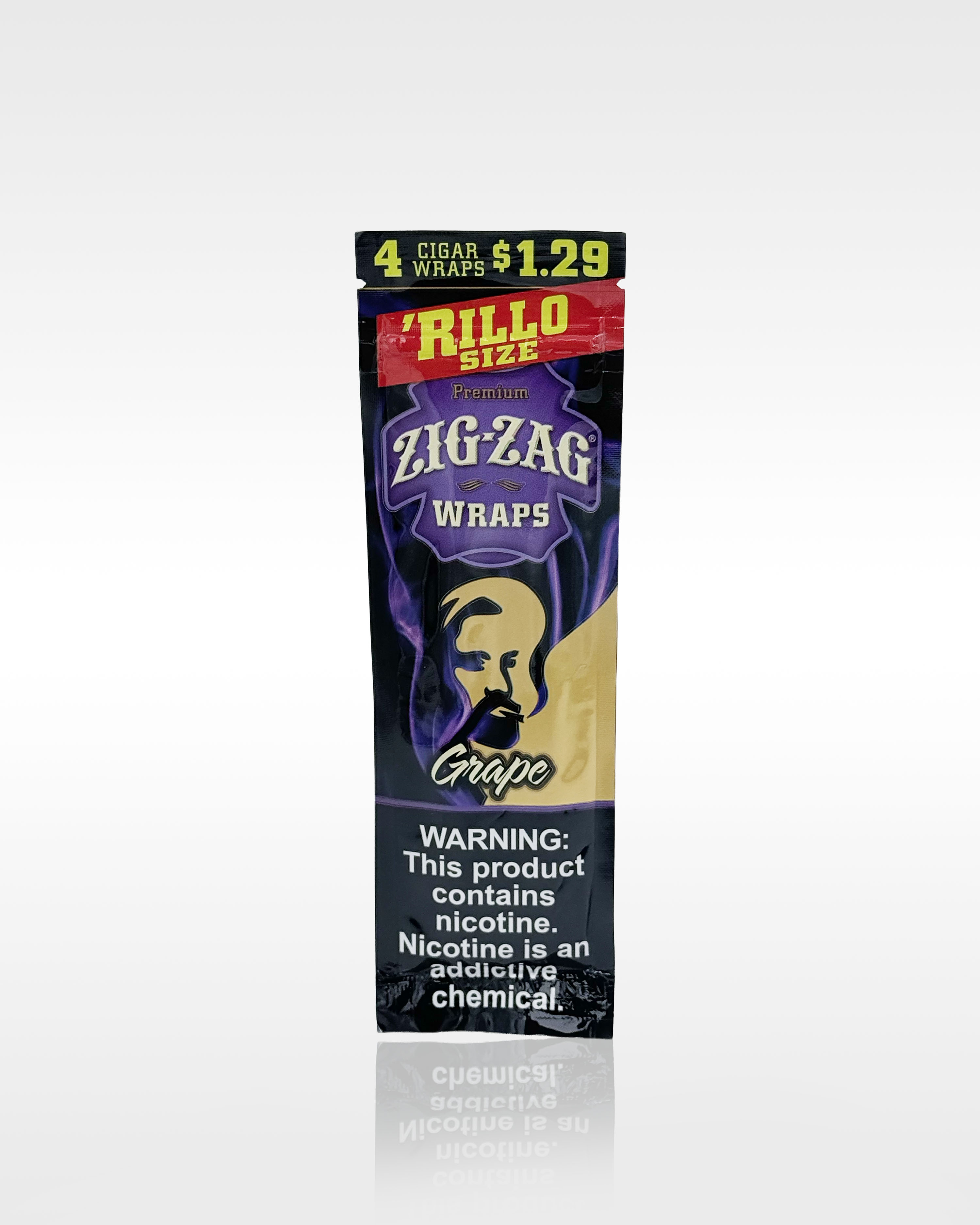 Zig Zag Rillo Wraps (4 PK) - Grape
