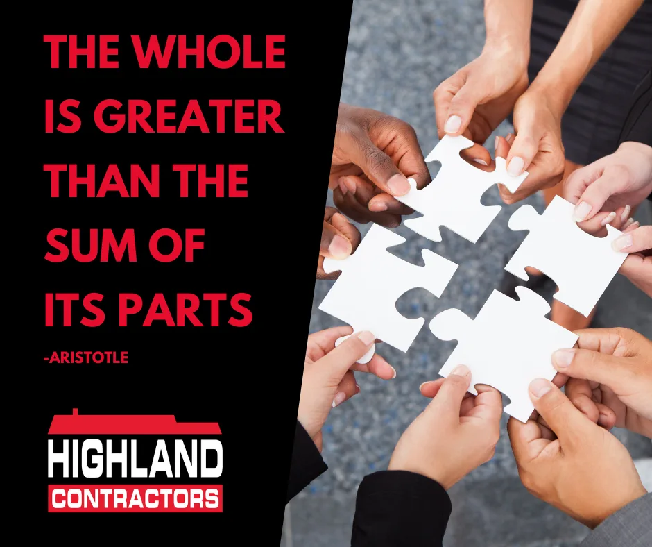 The Whole is Greater than the Sum of its parts – Aristotle