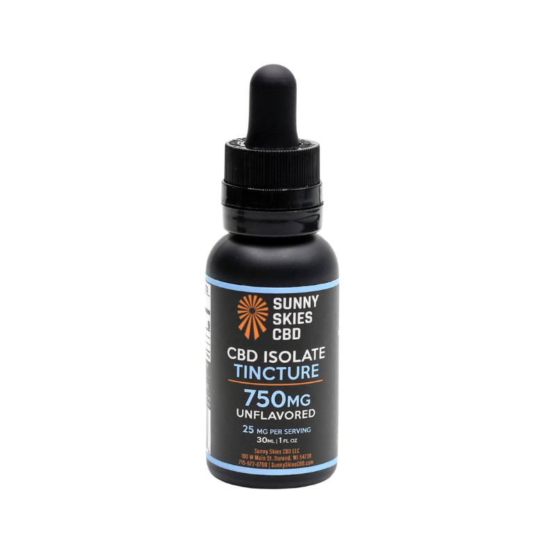 Sunny Skies Isolate CBD Tincture - 750mg