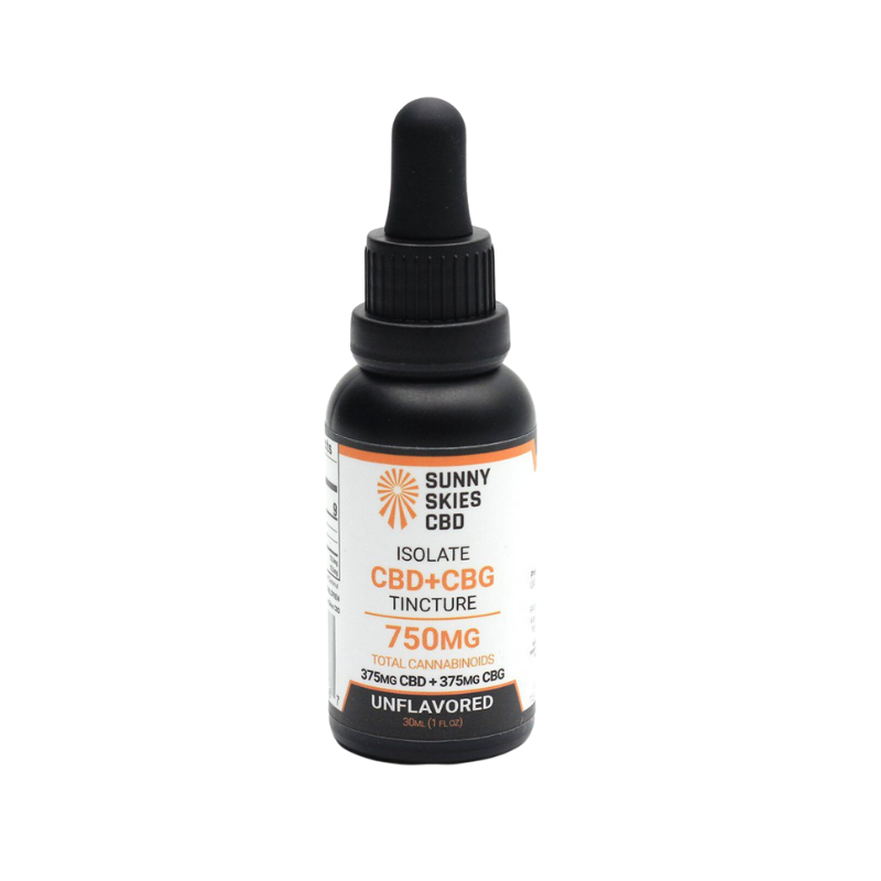 Sunny Skies Isolate CBD+CBG Tincture - 750mg