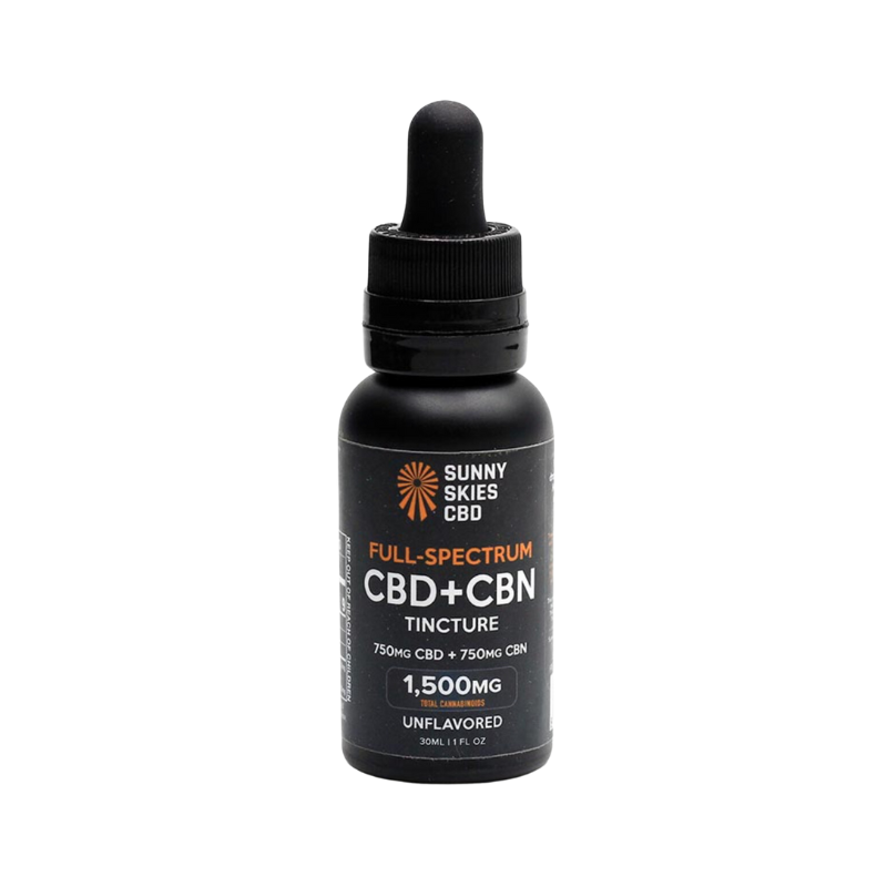 Sunny Skies Full-Spectrum CBD+CBN Tincture - 1500mg