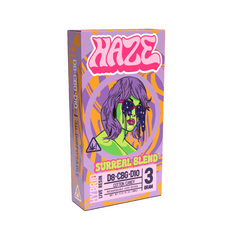 Haze - Surreal Blend Live Resin Disposable Vape - Hybrid -3g