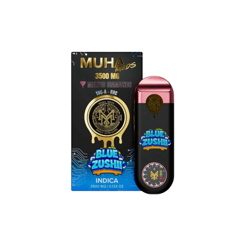 Muha Meds Melted Diamonds - 3.5G Disposable Vape - Blue Zushii