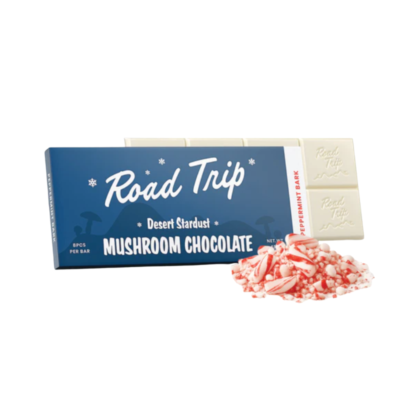 Road Trip Magic Mushroom Chocolate Bar - Peppermint Bark