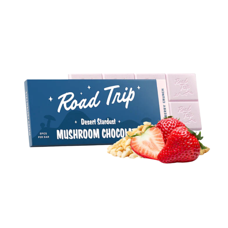 Road Trip Magic Mushroom Chocolate Bar - Strawberry Crunch