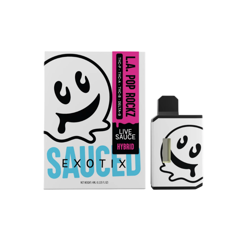 HALF BAK'D - Sauced 4g Vape - L.A. Pop Rockz (Hybrid)