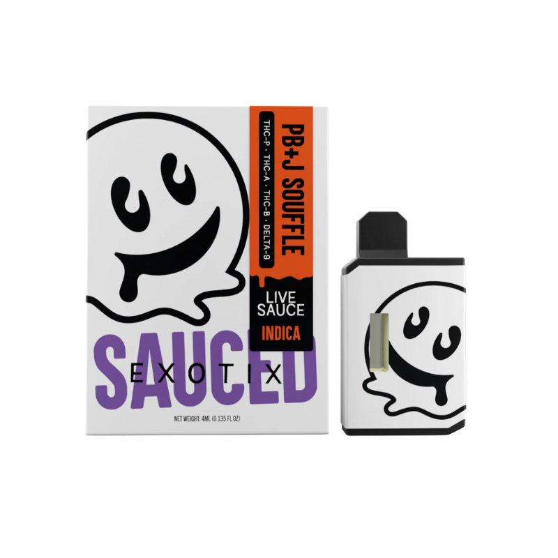 HALF BAK'D - Sauced 4g Vape - PB&J (Indica)