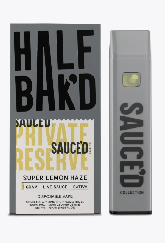 HALF BAK'D Private Reserve - Super Lemon Haze 1G Disposable Vape (Sativa)
