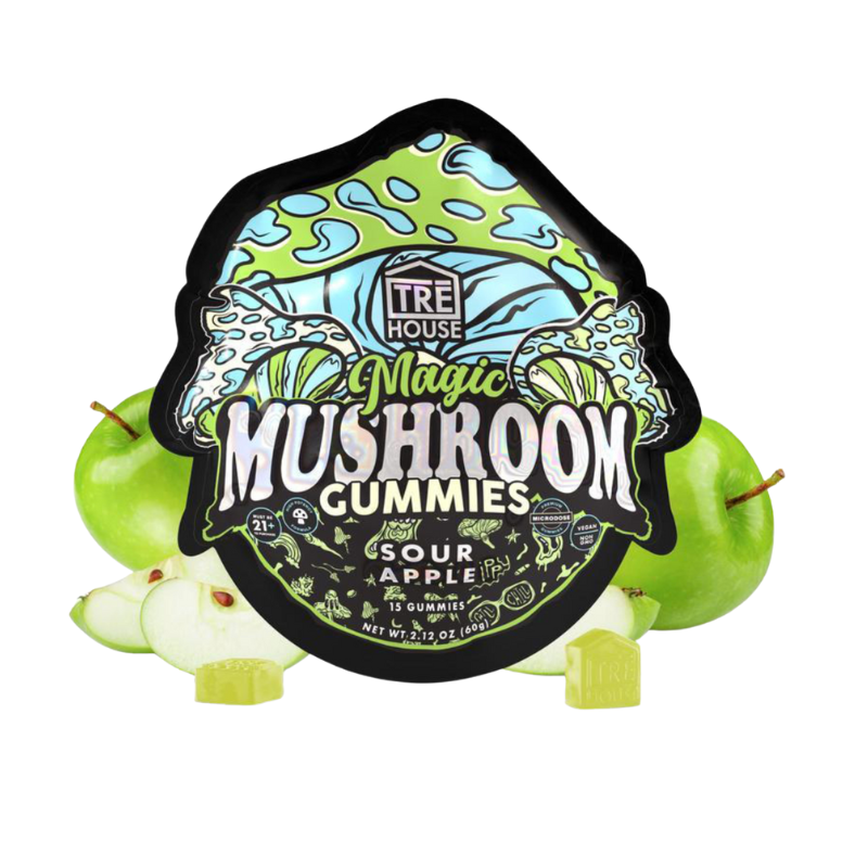 TRE House Magic Mushroom Gummies - Sour Apple