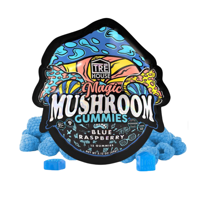 TRE House Magic Mushroom Gummies - Blue Raspberry