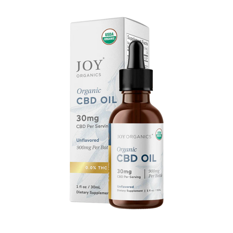 Joy Organics - Broad Spectrum CBD Tincture - Unflavored - 30mg