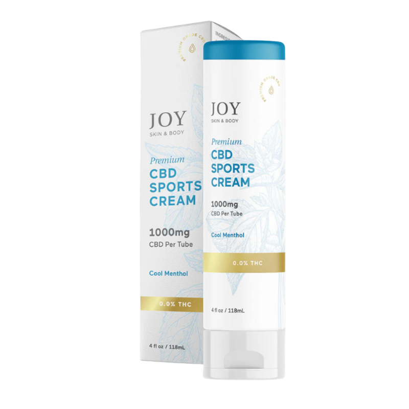 Joy Organics Sports Cream - Cool Menthol - 1000mg