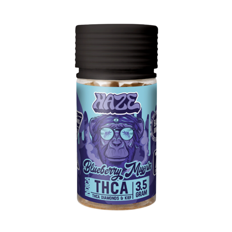 Haze - 3.5g Prerolls, 7 count - Indica - Blueberry Muffin
