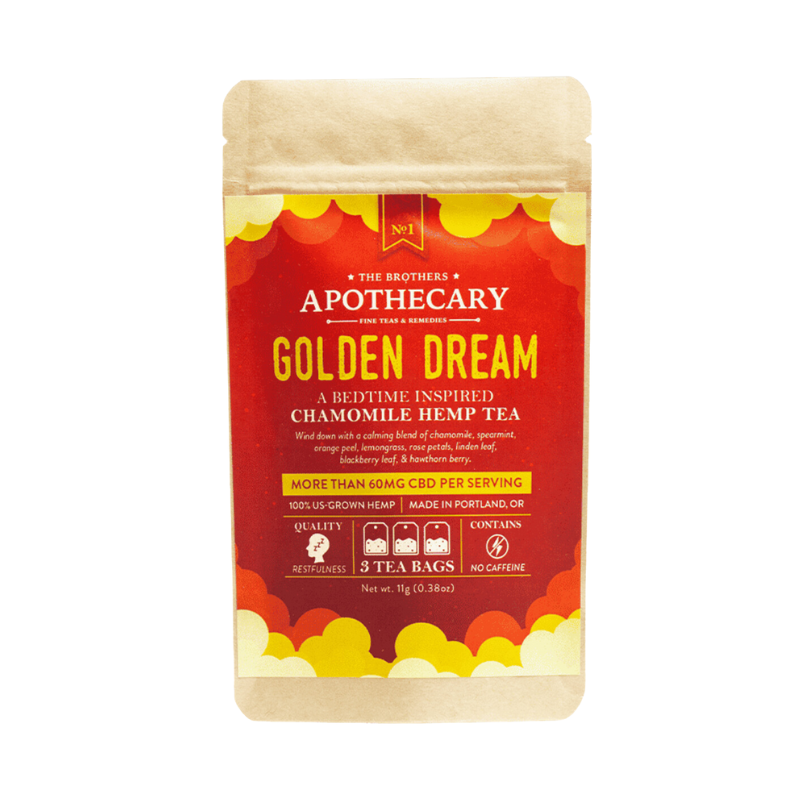 The Brothers Apothecary - CBD Tea - Golden Dream - 3 pack