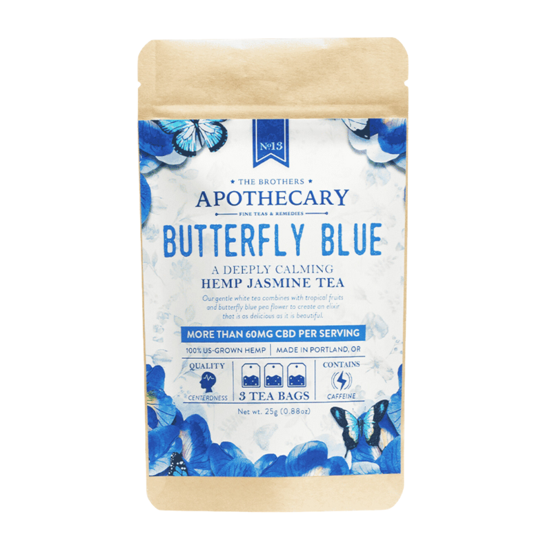 The Brothers Apothecary - CBD Tea - Butterfly Blue - 3 pack