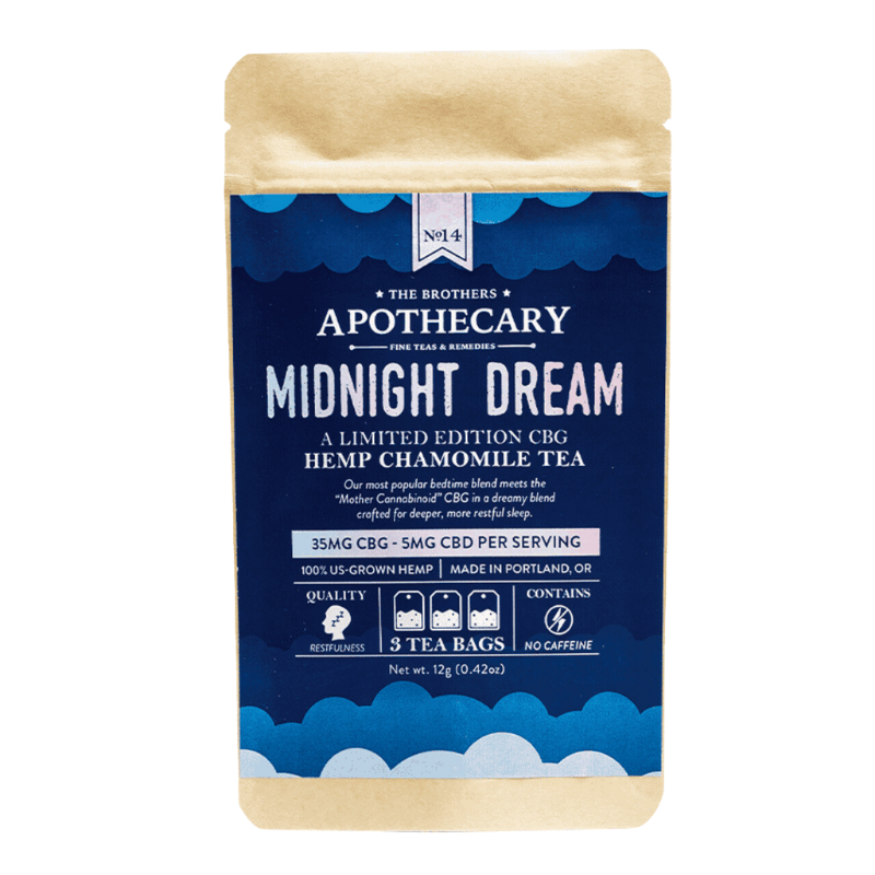 The Brothers Apothecary - CBG Tea - Midnight Dream - 3 pack