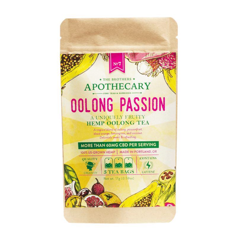 The Brothers Apothecary - CBD Tea - Oolong Passion - 3 pack