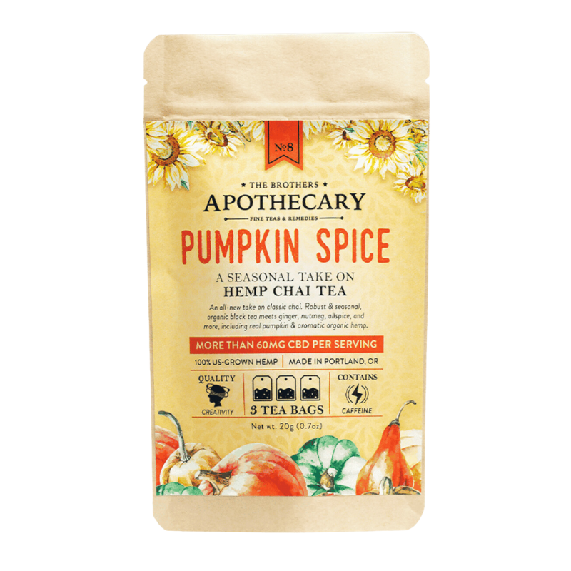 The Brothers Apothecary - CBD Tea - Pumpkin Spice Chai - 3 pack