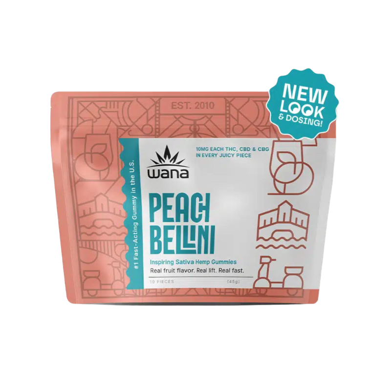Wana - Quick Inspire – Peach Bellini Gummies