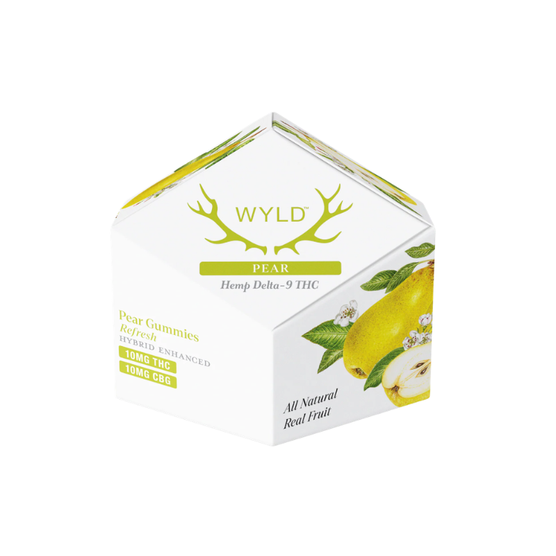 Wyld - 1:1 THC:CBG Gummies - Pear - 10ct