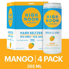 High Noon Mango Vodka & Soda 4pk 355ml