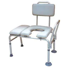 K.D. Combination Padded Transfer Bench and Commode
