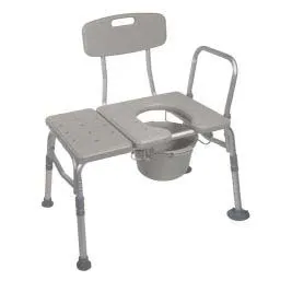 K.D. Combination Plastic Transfer Bench/Commode