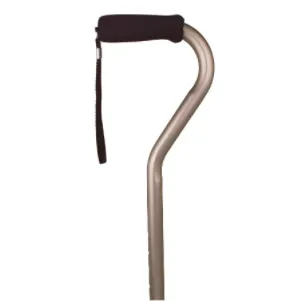 Straight Cane Offset Handle Bronze