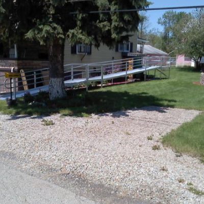 Rest section installed for ramp longer than 30 feet