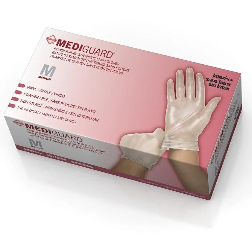 MediGuard Powder-Free Vinyl Exam Gloves
