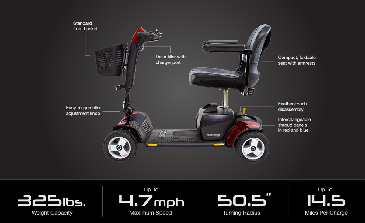 Go-Go® Sport 4-Wheel Scooter