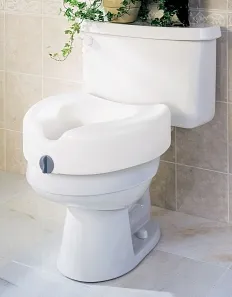 Locking Raised Toilet Seat