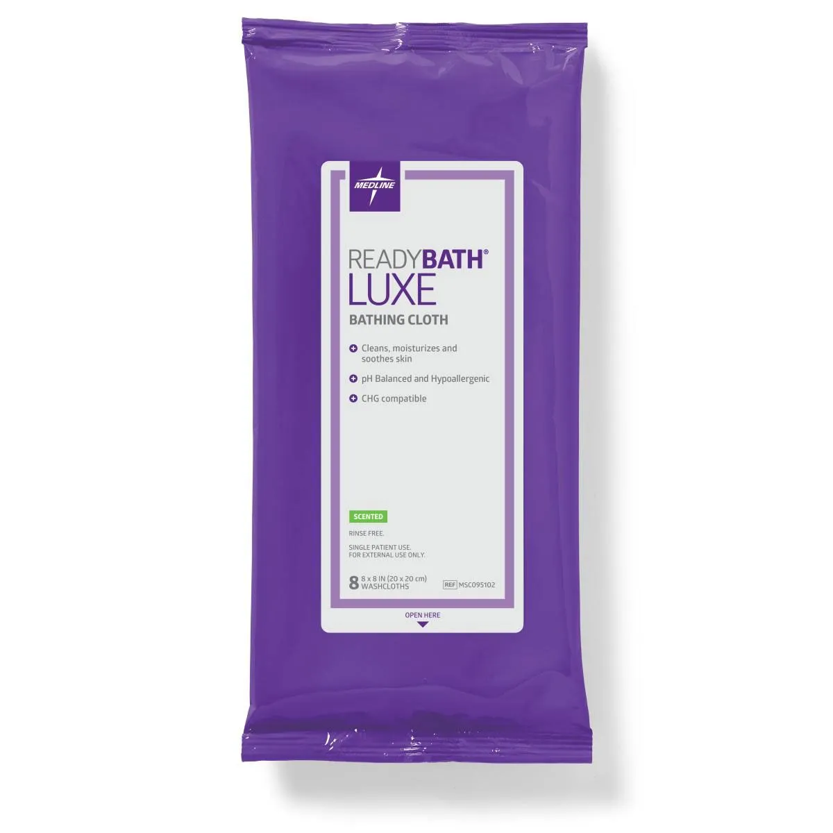 Medline LUXE Total Body Cleansing Heavyweight Washcloths