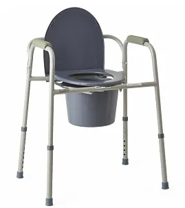 Steel Bedside Commode- Standard Adult