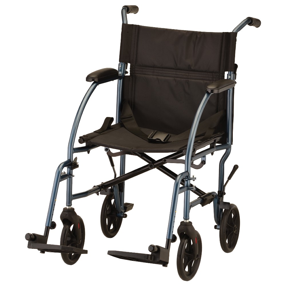 NOVA Lightweight Transport Chair with Handbrakes