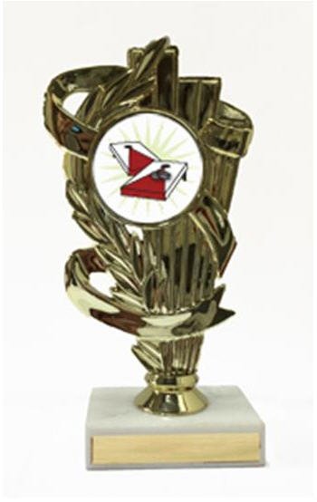 Cornhole Illustration Trophy